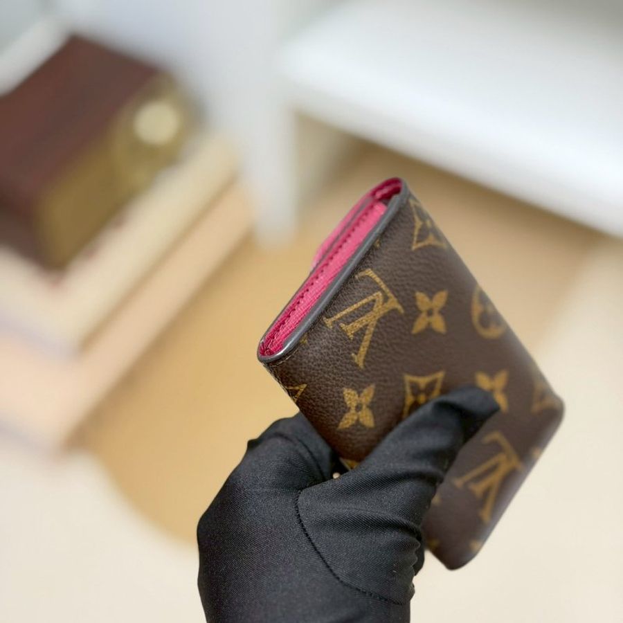 🏷LV 路易威登.Rosalie 豆豆卡夾零錢包 酒紅色 M41939-6