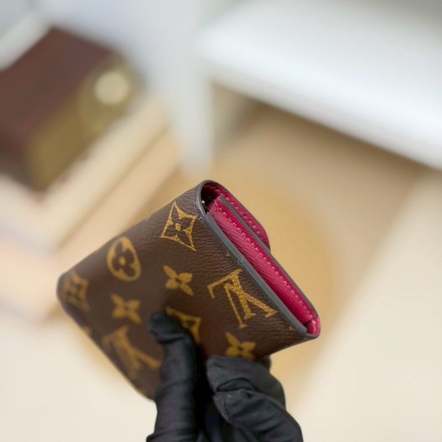 🏷LV 路易威登.Rosalie 豆豆卡夾零錢包 酒紅色 M41939-11