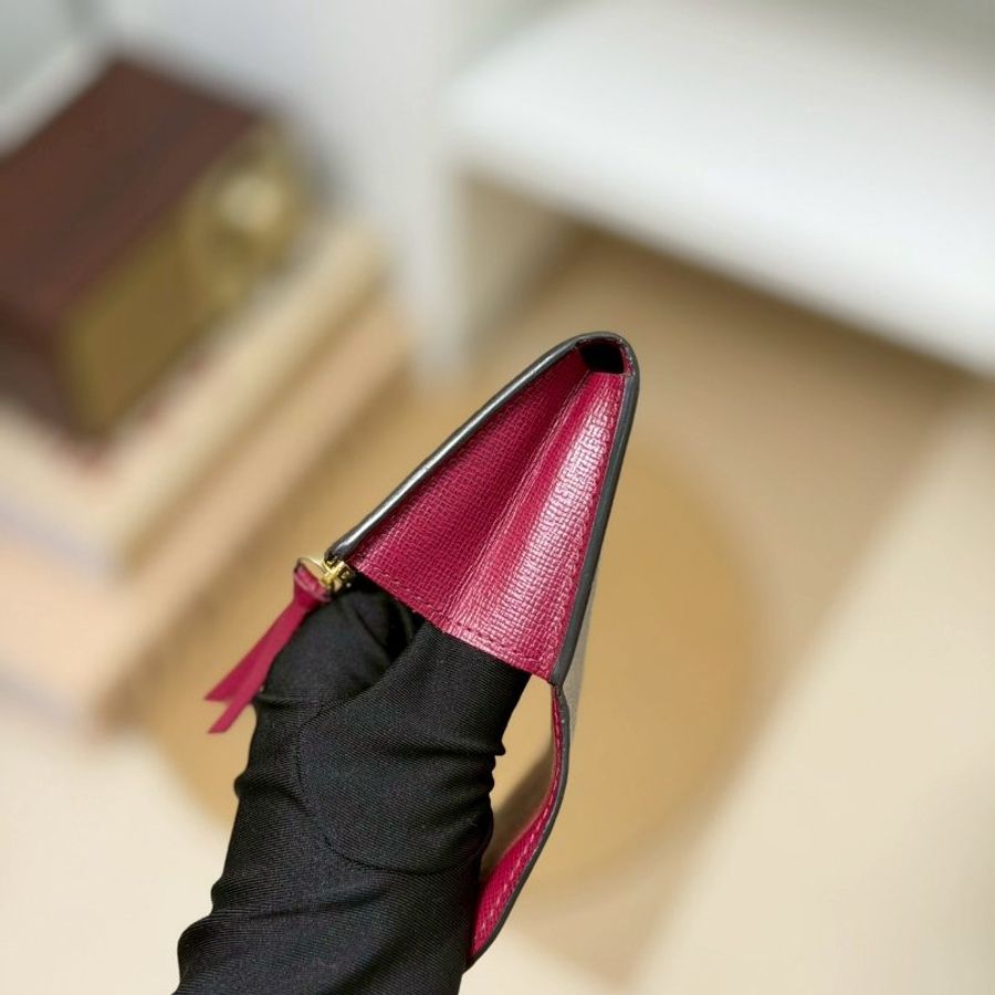 🏷LV 路易威登.Rosalie 豆豆卡夾零錢包 酒紅色 M41939-21
