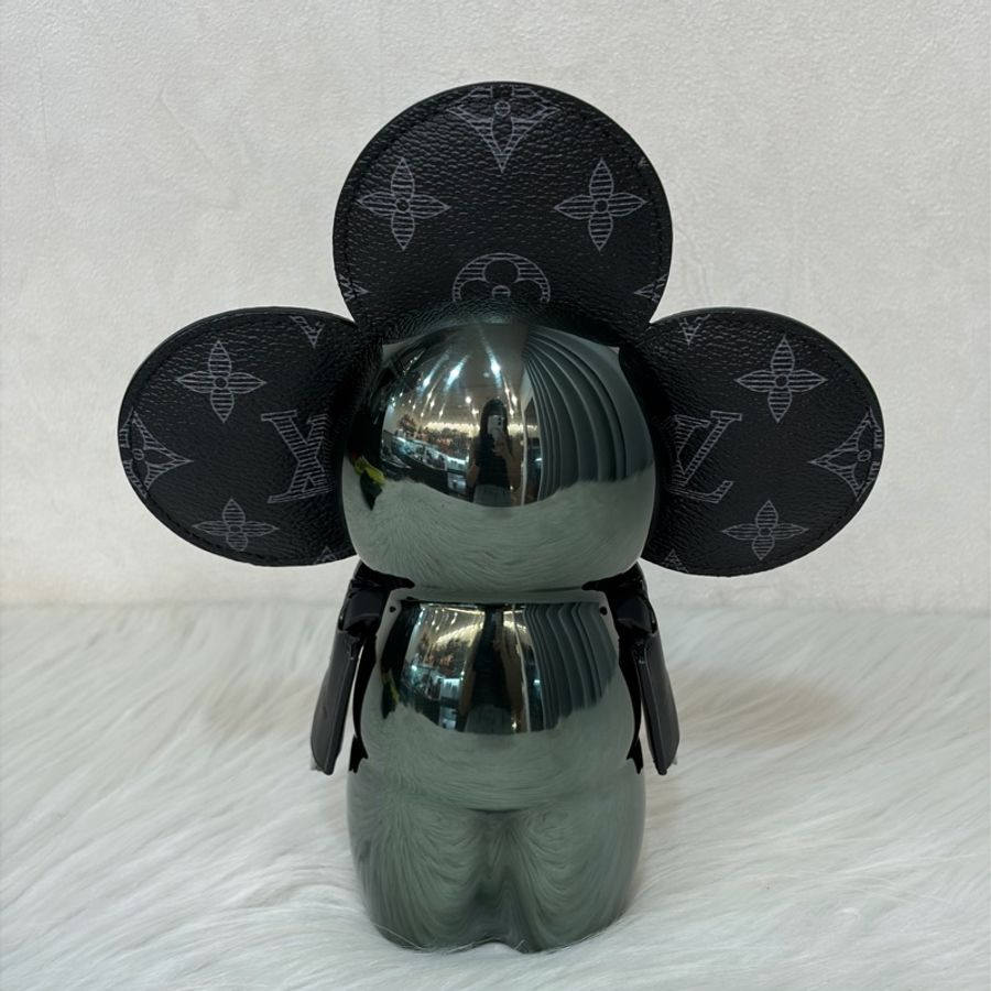LV GI0284 Vivienne METAL KAKI KIM JONES 黑花花朵星球公仔金屬人偶-4