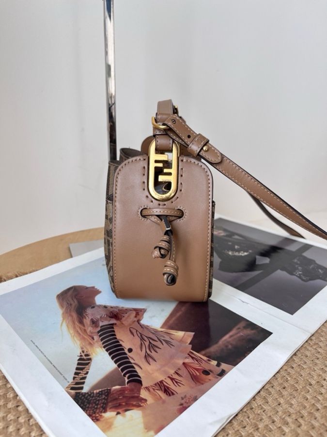 FENDI 芬迪 Pomodorino老花抽繩迷你燒麥包-2