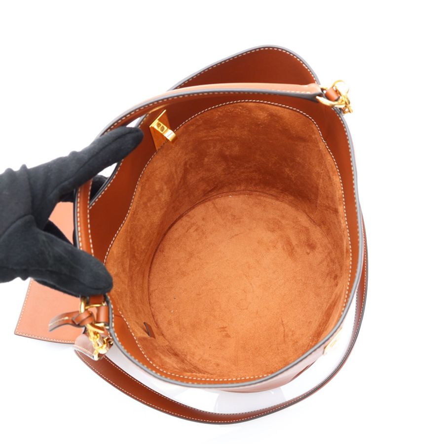 棕色 牛皮 Bucket 16 兩用包【CELINE 賽琳】 195573-2