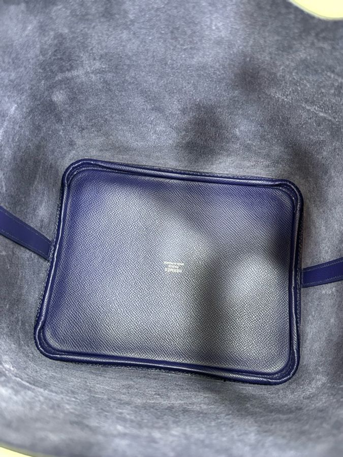 Hermes 愛馬仕 picotin 22,編織手把 菜籃22 Epsom皮 水墨蘭 m3 D刻-6