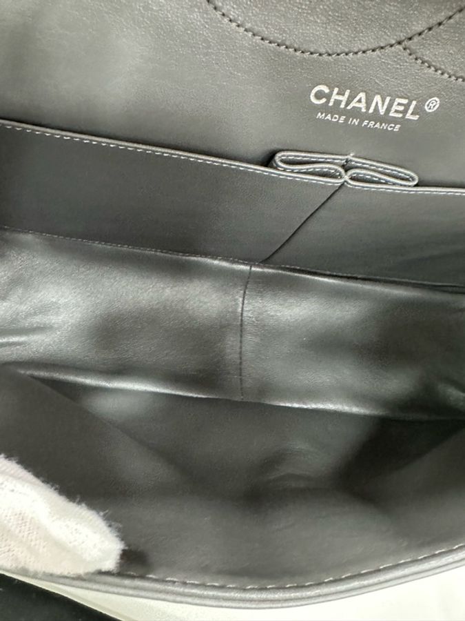 Chanel香奈兒 灰色2.55鏈條包 12開 尺寸：20*31.5*10-9