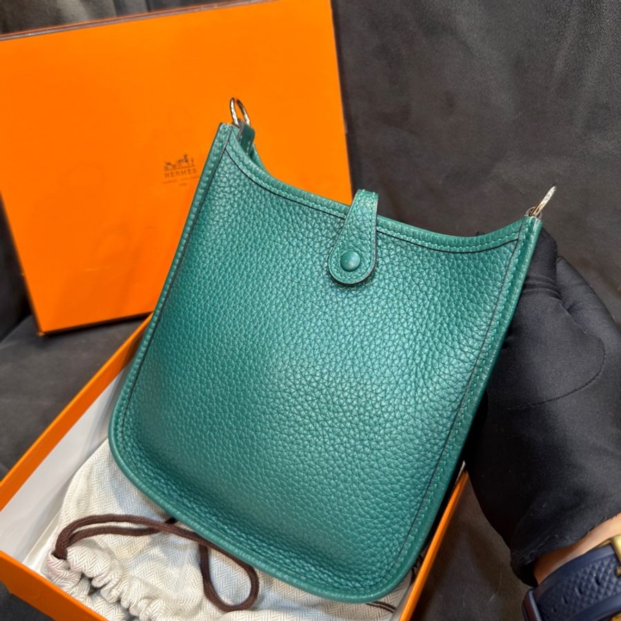 #全配🈶購證 #超便宜💰 愛馬仕mini evelyne 16cm Tc皮-2