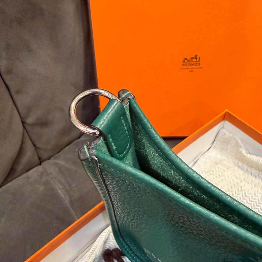 #全配🈶購證 #超便宜💰 愛馬仕mini evelyne 16cm Tc皮-7