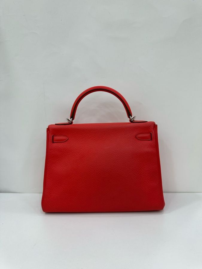 Hermes 愛馬仕 kelly32 T5蜜桃粉 Rose Jaipur 銀扣 有購證-2