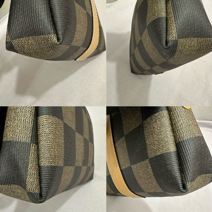 【赫蒂國際精品】Fendi復古格紋化妝包萬用收納包 vintage 二手 中古-9