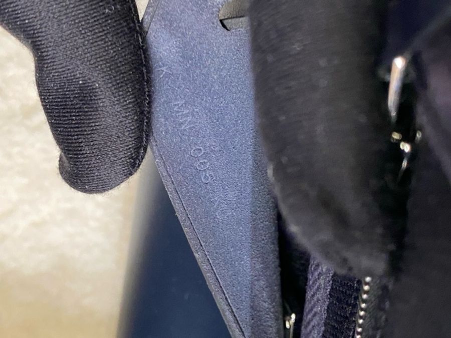 Herbag mini 黑色拼深藍 銀扣-9
