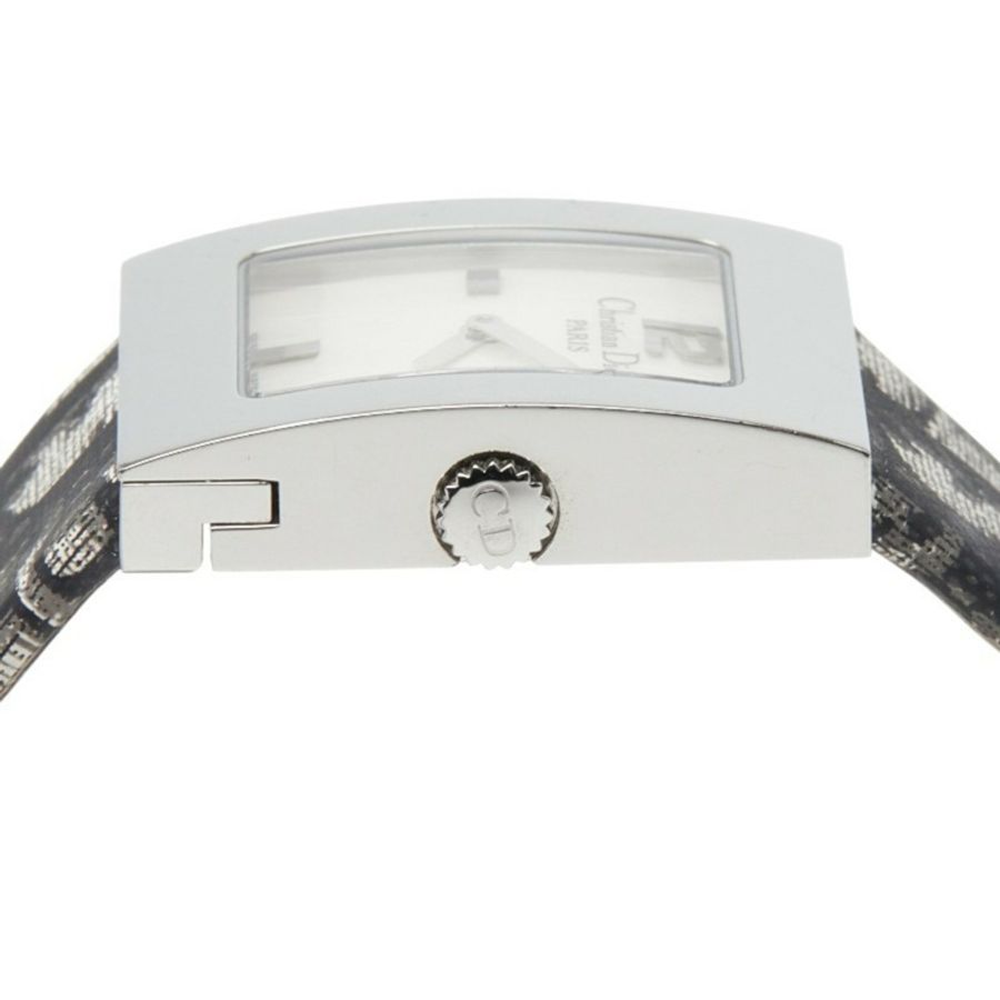 Dior Malice貝殼錶盤珍珠腕錶D78-109石英白色不鏽鋼女錶-2
