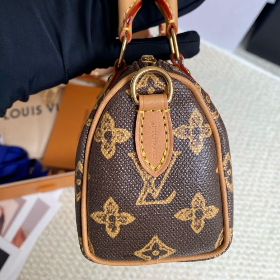 LV路易威登LV130週年特別限定款Speedy nano手提包斜挎包 附件:肩帶-2