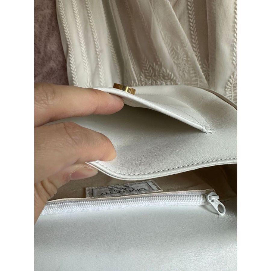 紀梵希 Givenchy 日本中古 絕版 古董 Vintage 白雪公主 Box 皮 絕美復古金扣 馬鞍包 斜背包-14