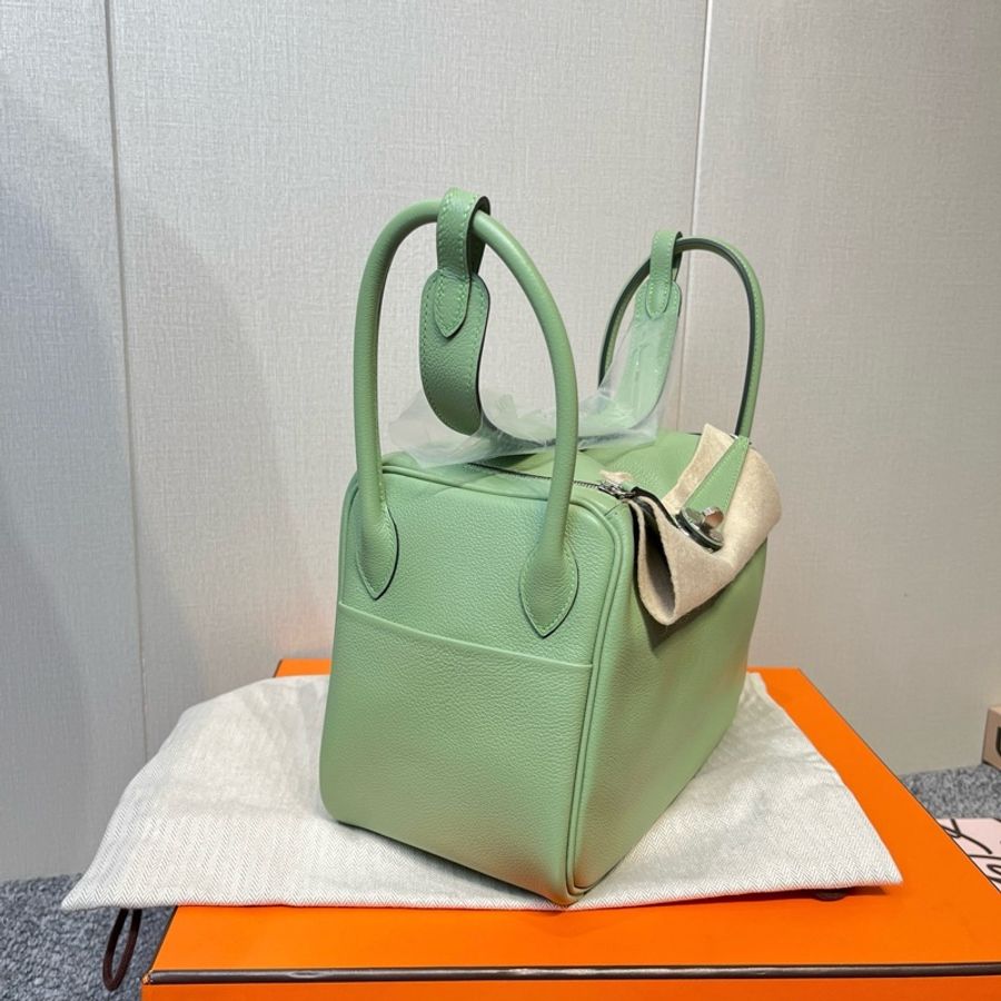 🥑Hermes 愛馬仕 lindy26 單肩包手提包 牛油果綠 銀扣 Evercolor皮-2