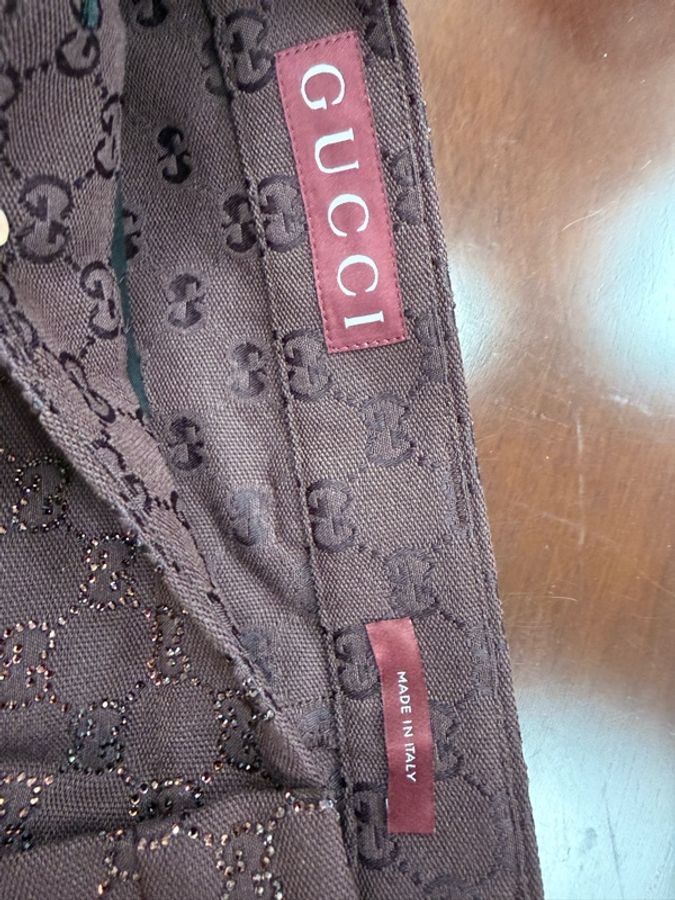 Gucci burgundy GG monogram rhinestone embellished shorts 50 短褲-4
