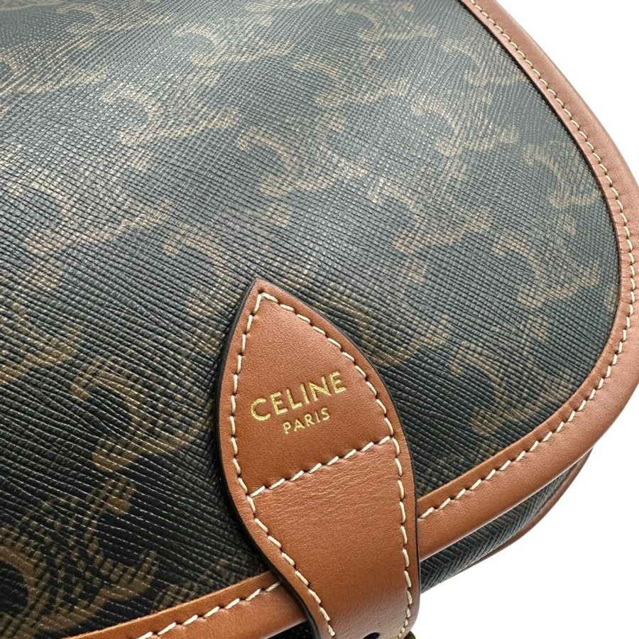 【美收精品】CELINE C-607 老花馬鞍包 【隔月月中將轉賣至日本 上架期限30天】-5