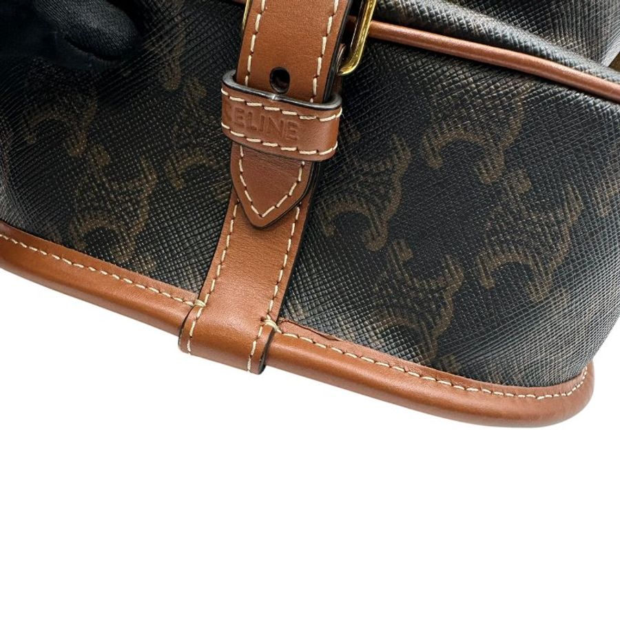 【美收精品】CELINE C-607 老花馬鞍包 【隔月月中將轉賣至日本 上架期限30天】-8