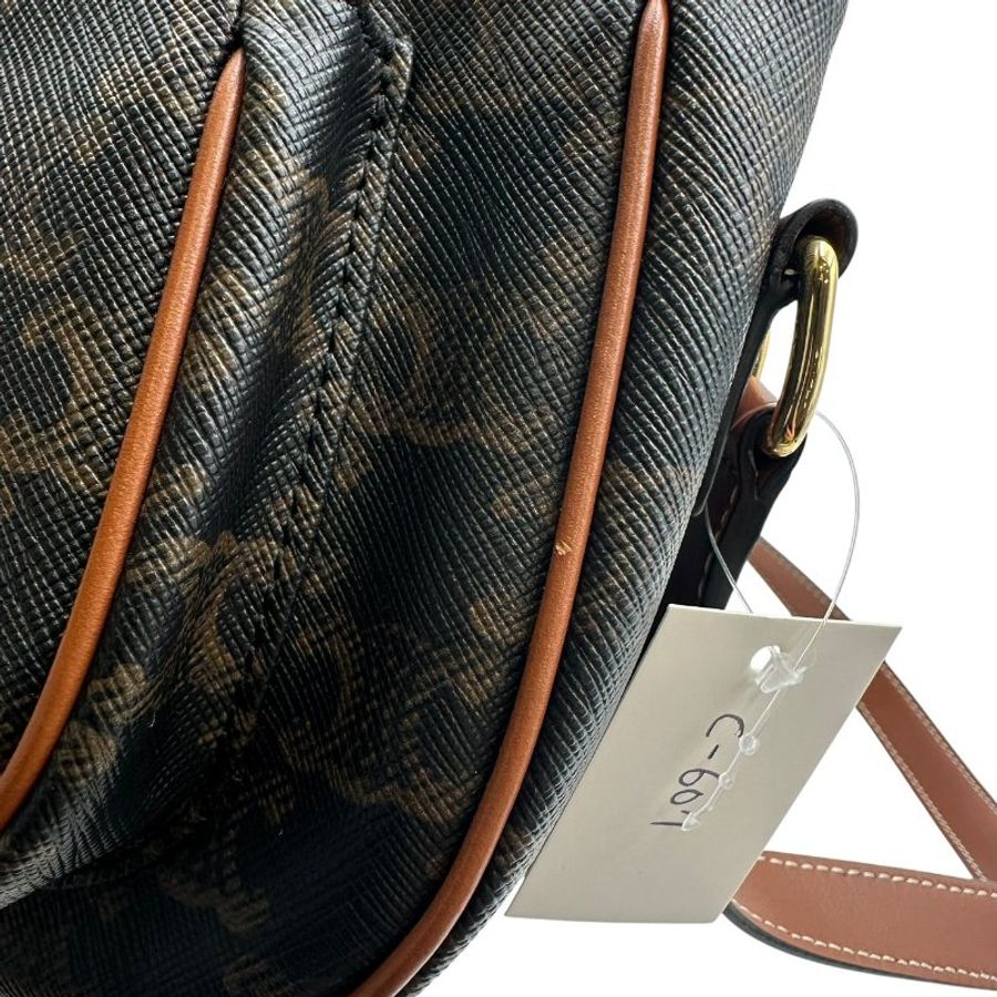 【美收精品】CELINE C-607 老花馬鞍包 【隔月月中將轉賣至日本 上架期限30天】-11