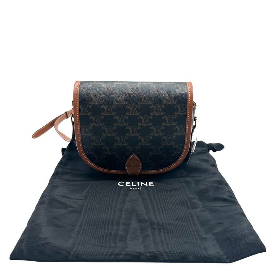 【美收精品】CELINE C-607 老花馬鞍包 【隔月月中將轉賣至日本 上架期限30天】-13