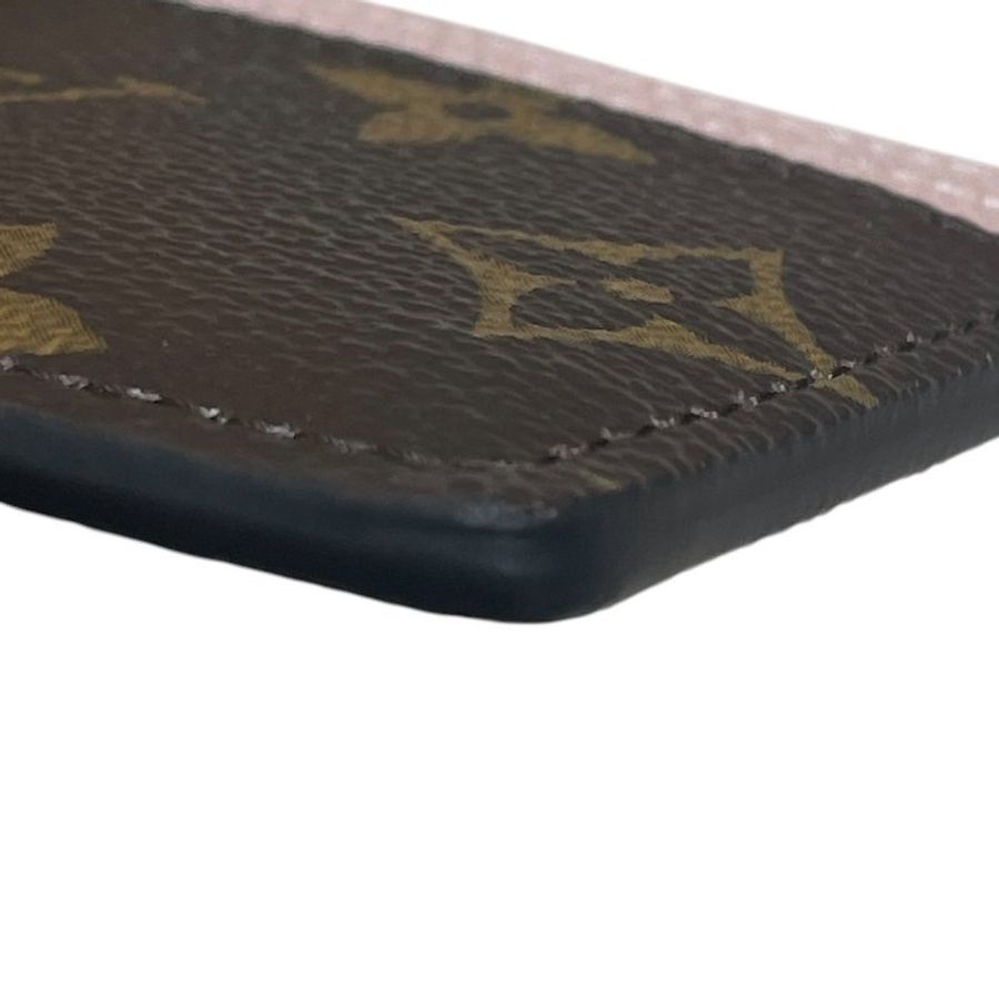 LOUIS VUITTON 路易威登 M82739 LV CHARMS 卡夾 PVC帆布 老花 粉紅色 金釦-6
