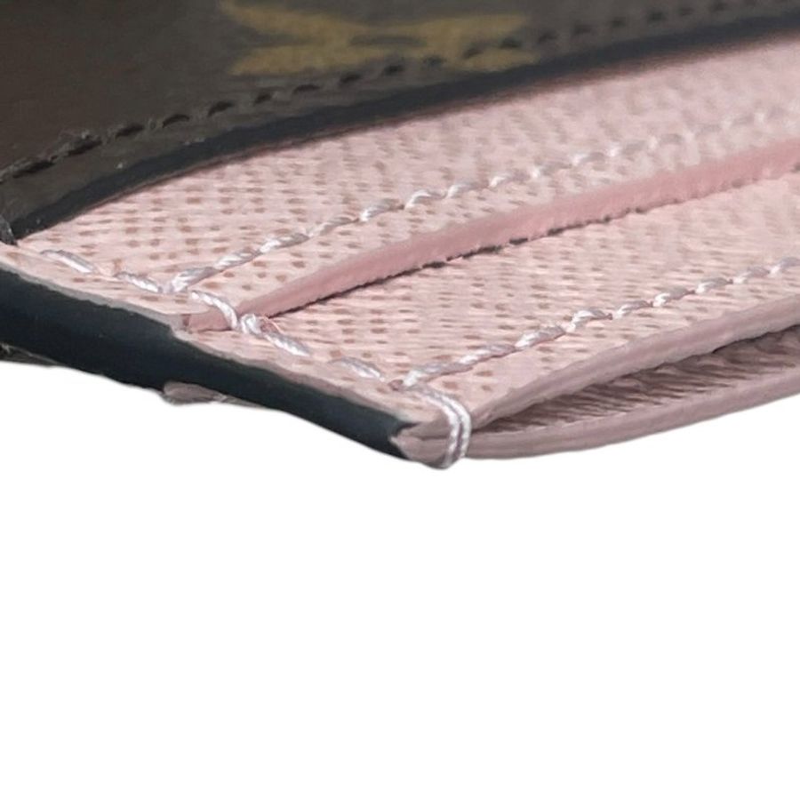 LOUIS VUITTON 路易威登 M82739 LV CHARMS 卡夾 PVC帆布 老花 粉紅色 金釦-7