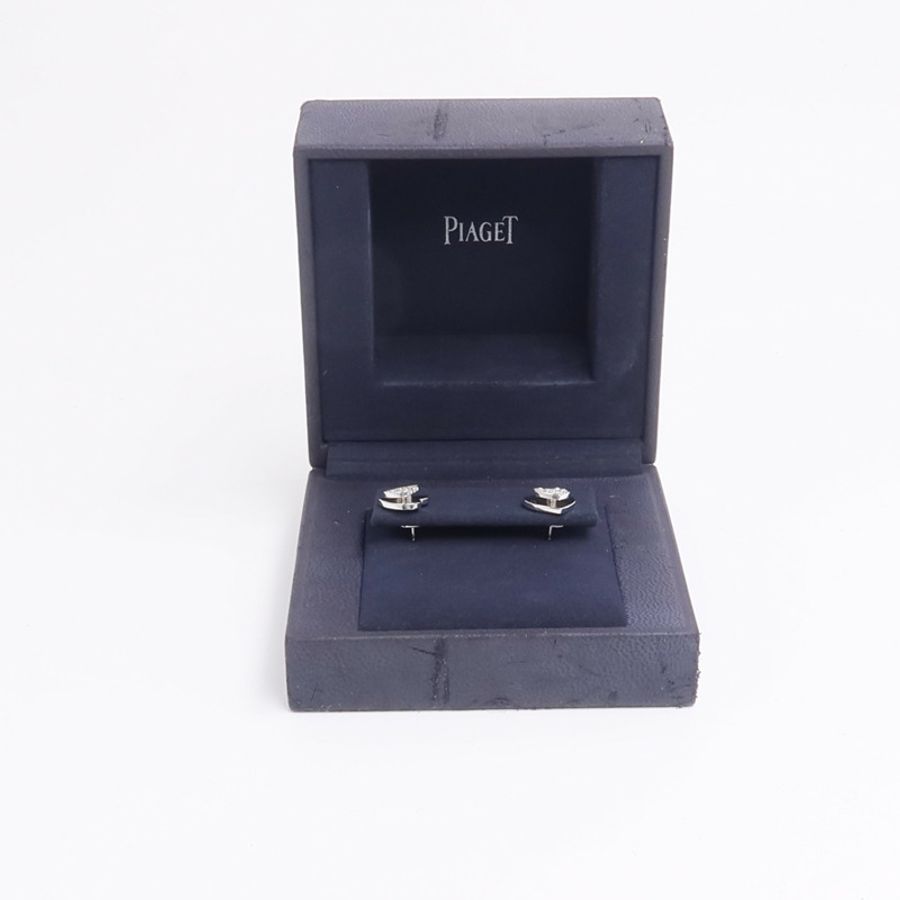 PIAGET 18K白金Heart Diamond Earrings鑽石耳環-6