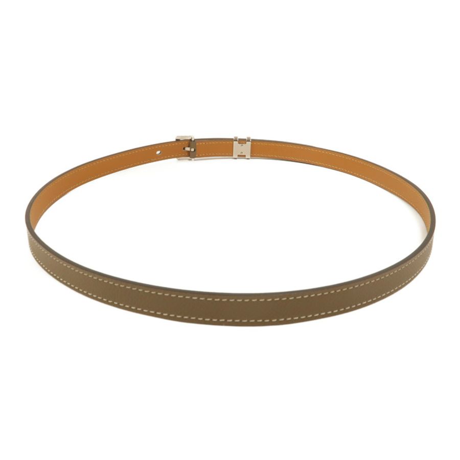 HERMES Epsom皮革Pop H Belt皮帶Etoupe-1