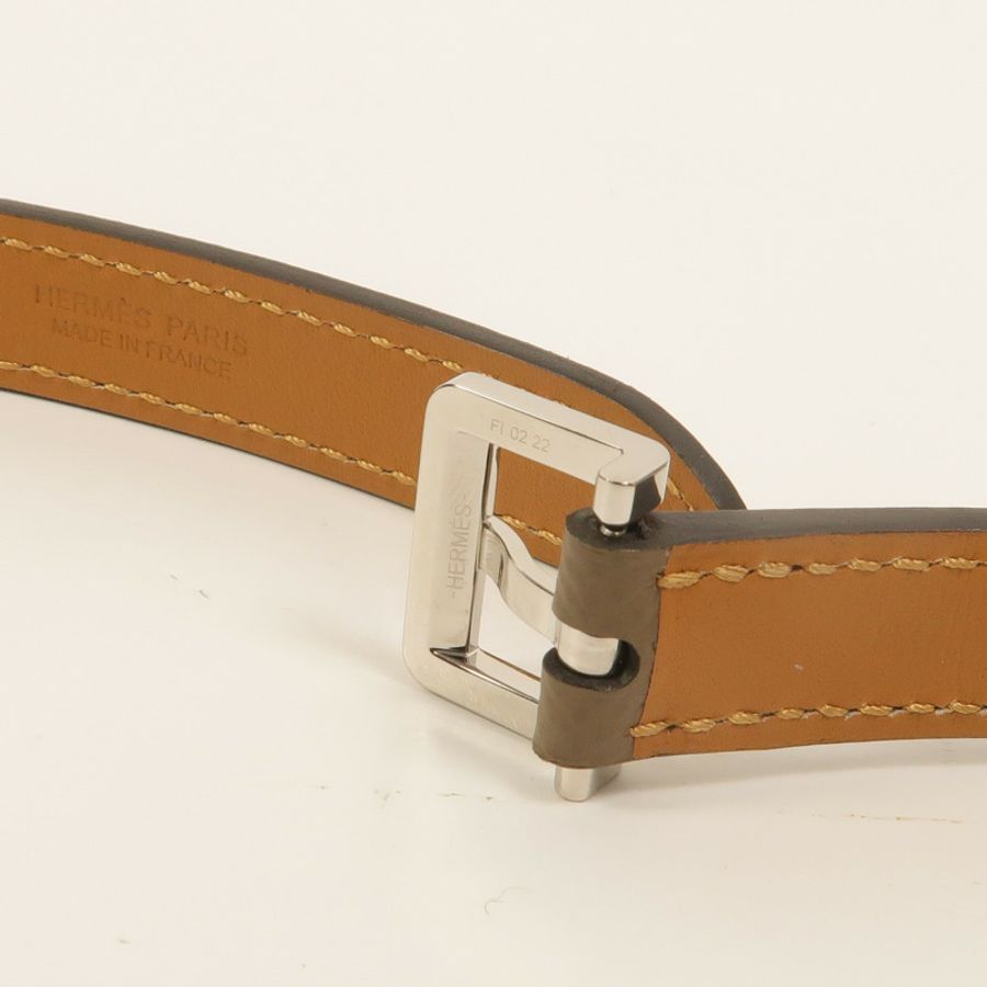 HERMES Epsom皮革Pop H Belt皮帶Etoupe-6