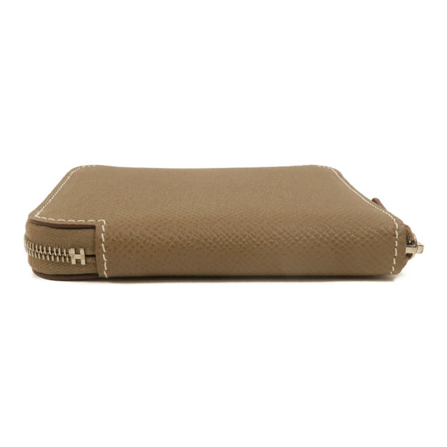 HERMES Epsom皮革Silk In Compact Wallet錢包Etoupe-3