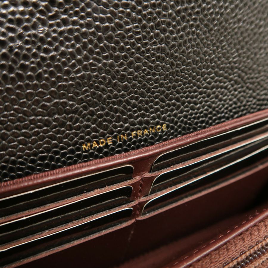 CHANEL 牛皮皮革Classic Long Flap Wallet長錢包-7
