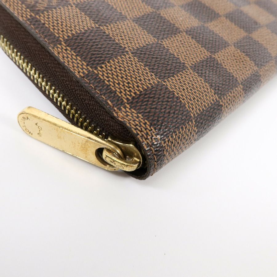 LOUIS VUITTON Damier Zippy Organizer金扣長錢包-10