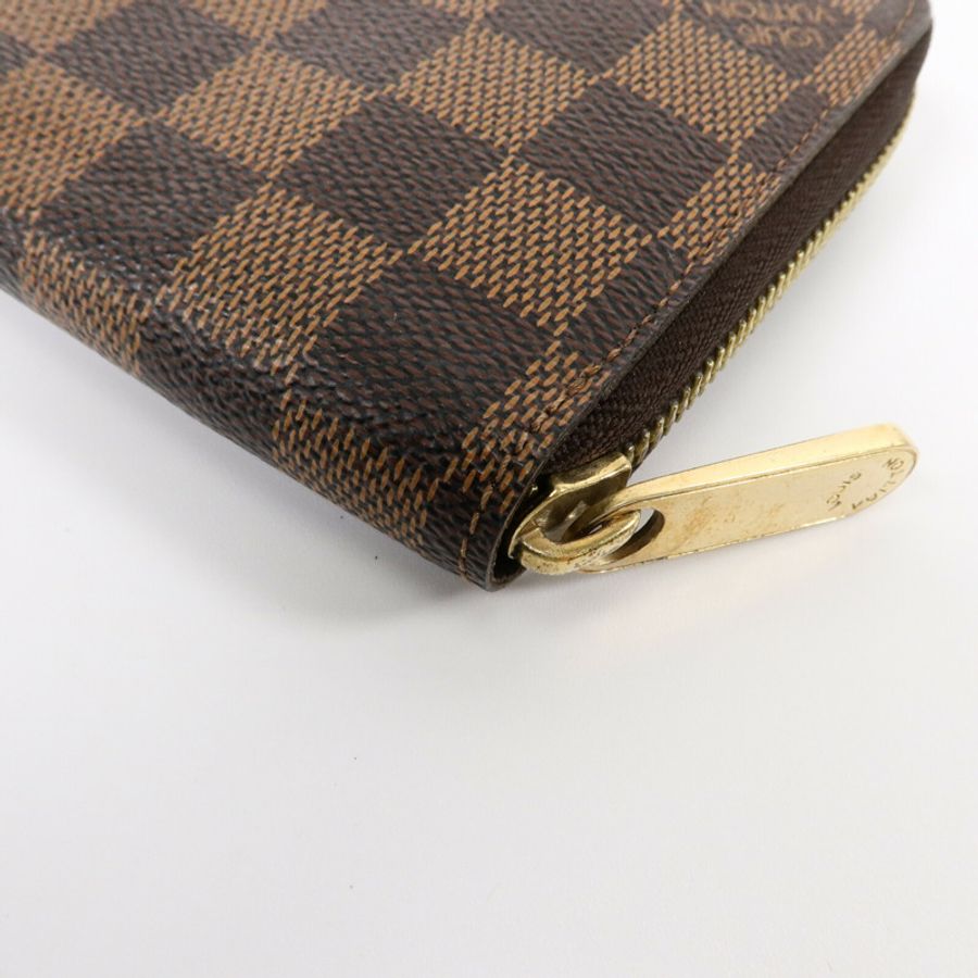 LOUIS VUITTON Damier Zippy Organizer金扣長錢包-11