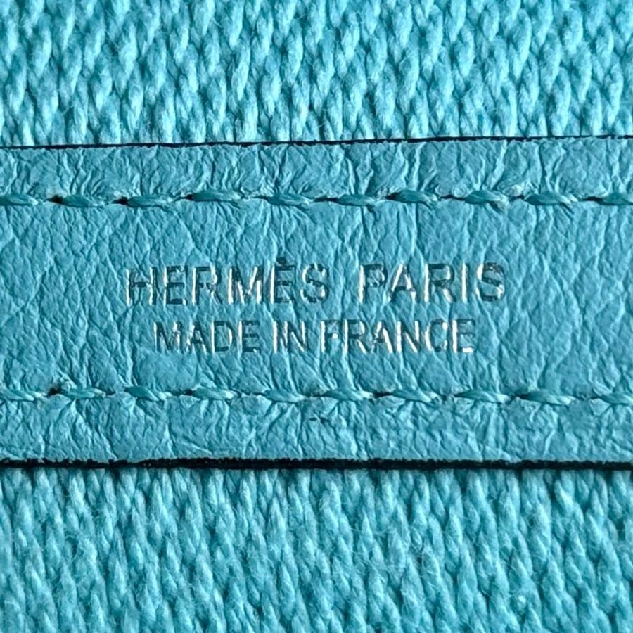 Hermès Garden Party 30 天空藍銀扣 T Stamp-6