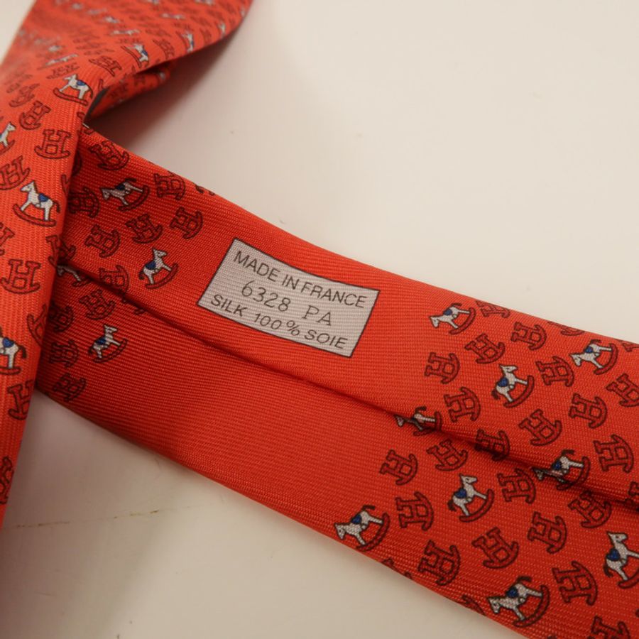 HERMES 絲質Necktie領帶-6