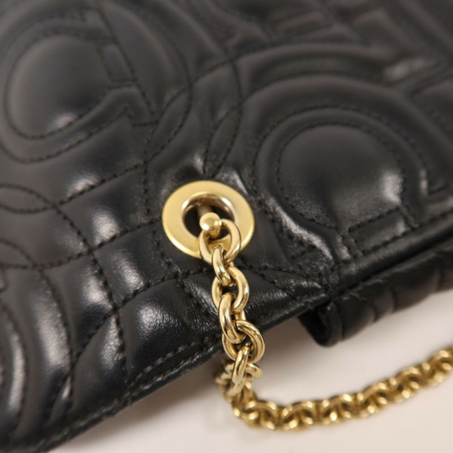Salvatore Ferragamo 牛皮皮革Shoulder Bag鏈帶肩背袋-14