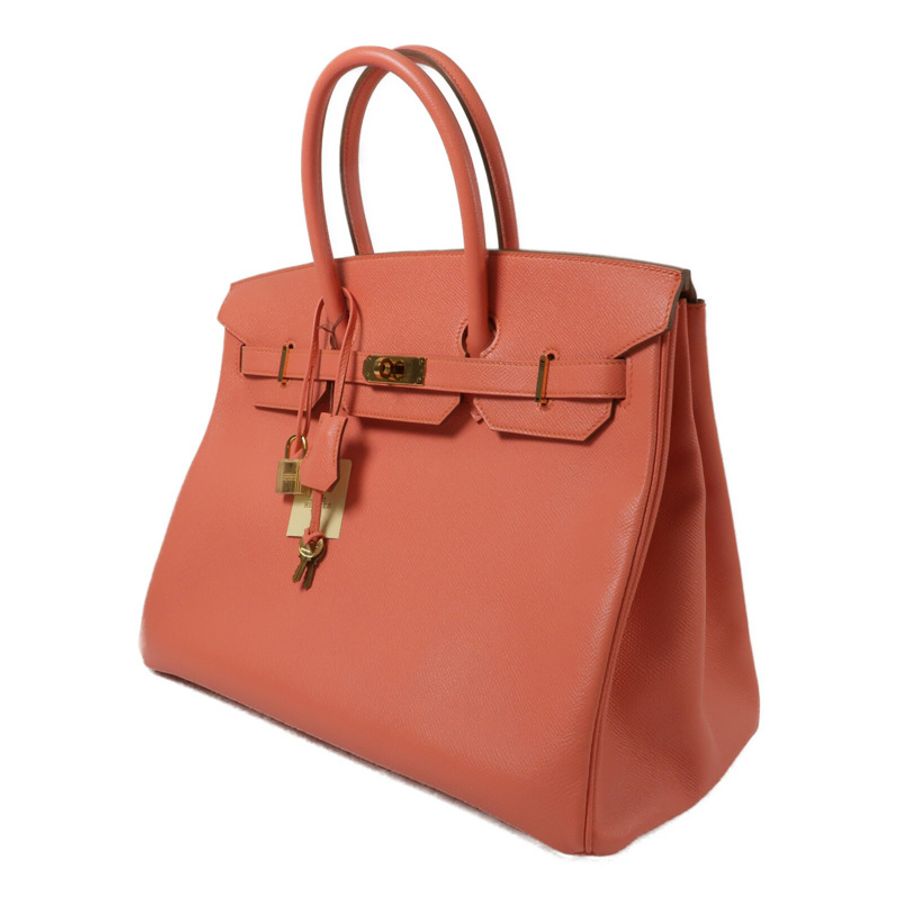 HERMES Epsom皮革Birkin 35手挽袋Flamingo-2