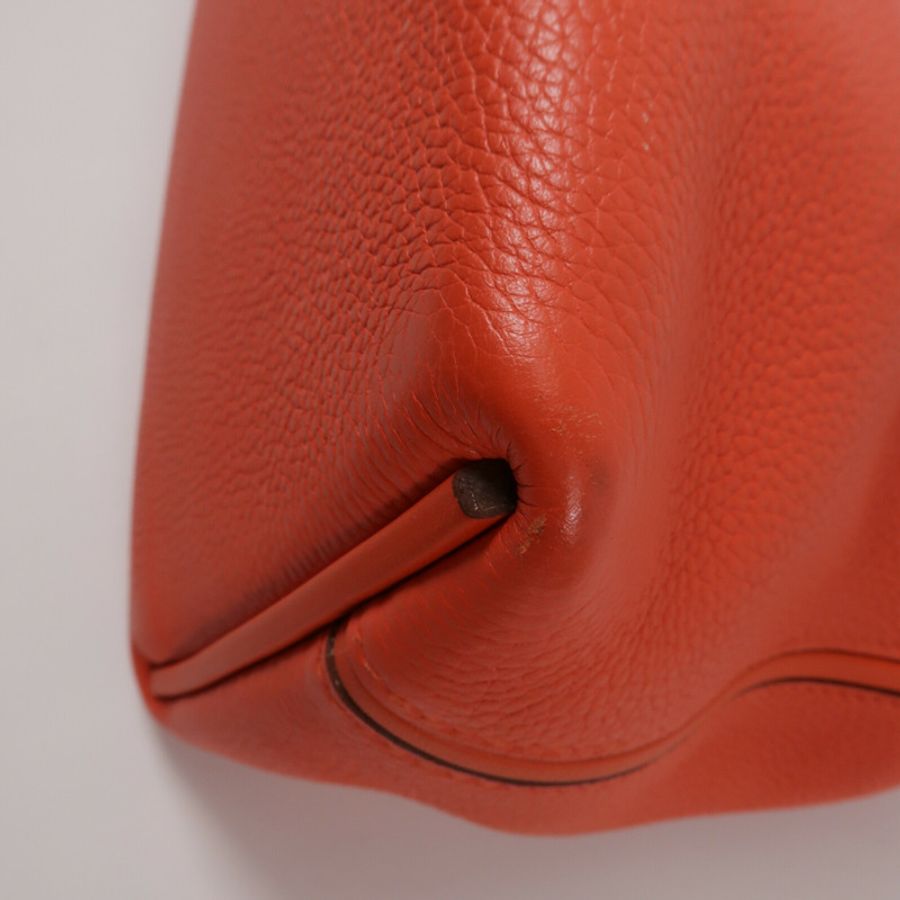 HERMES Clemence皮革24/24 29cm手挽肩背兩用袋Capucine-11