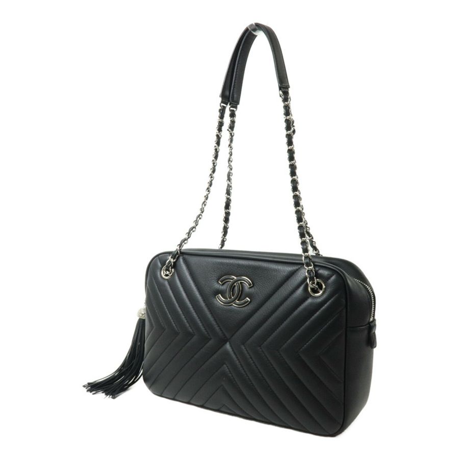 CHANEL 牛皮皮革Shoulder Bag 鏈帶肩背袋-1