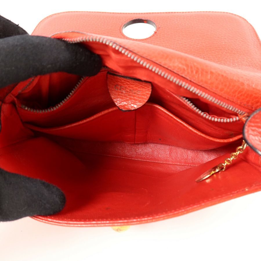 CELINE 牛皮皮革Shoulder Bag肩背袋-9