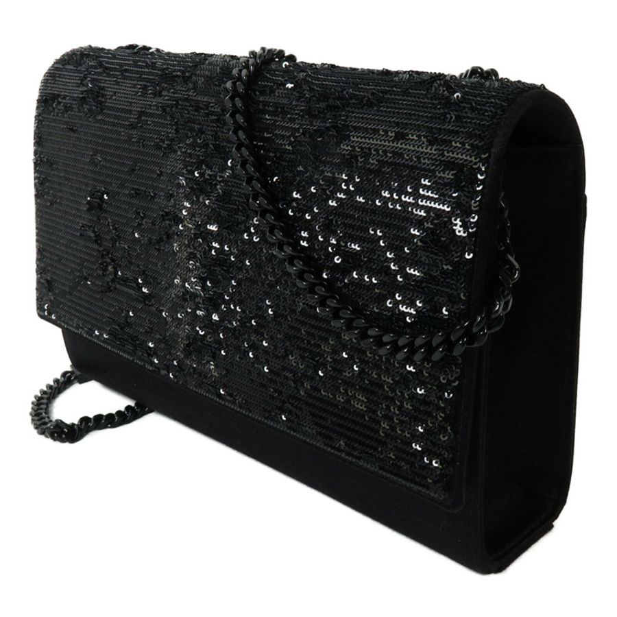 SAINT LAURENT 絲質/珠片Shoulder Bag鏈帶肩背袋-1
