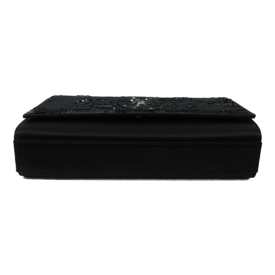 SAINT LAURENT 絲質/珠片Shoulder Bag鏈帶肩背袋-3
