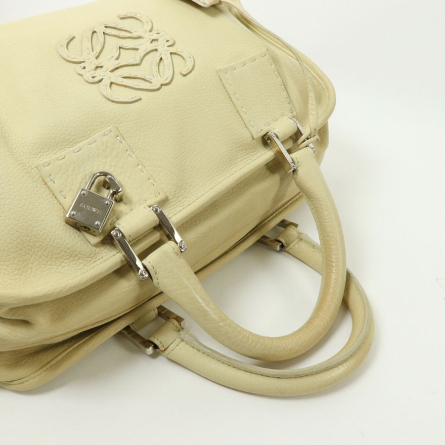 LOEWE 牛皮皮革Amazona 28手挽袋-7
