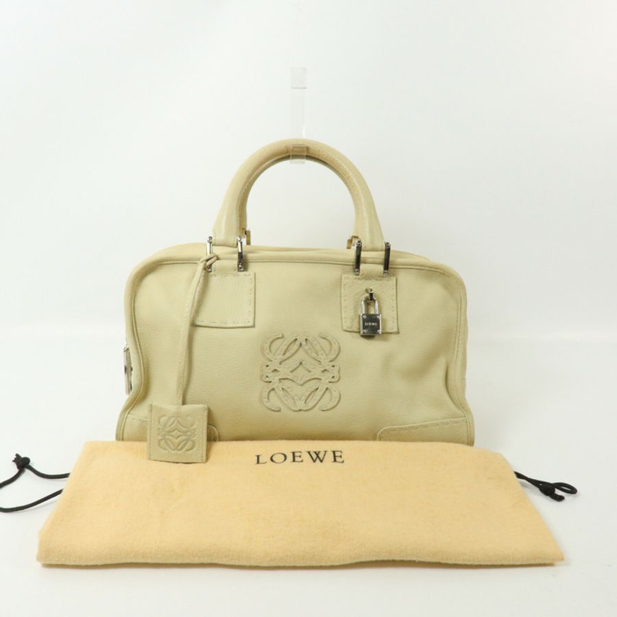 LOEWE 牛皮皮革Amazona 28手挽袋-8