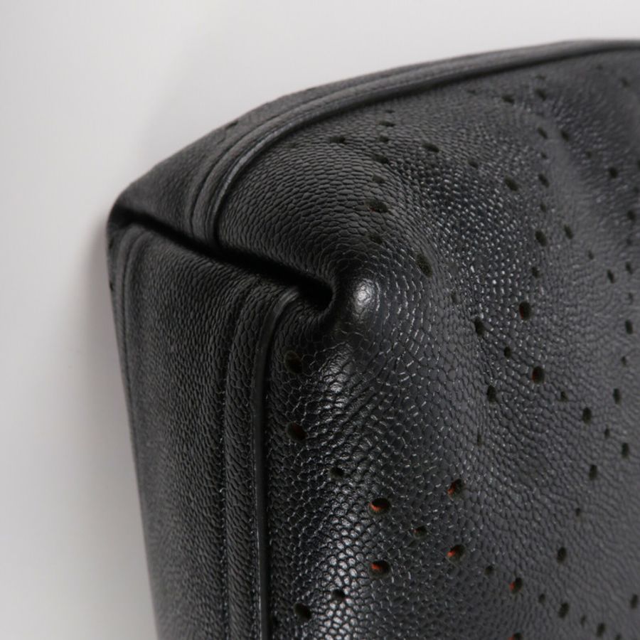 CHANEL 牛皮皮革Tote Bag鏈帶手挽袋-13