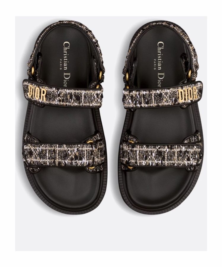 Dior 女士 Dioract 平底涼鞋35.5 36 36.5 37 37.5 38 38.5 39 39.5 40碼-1