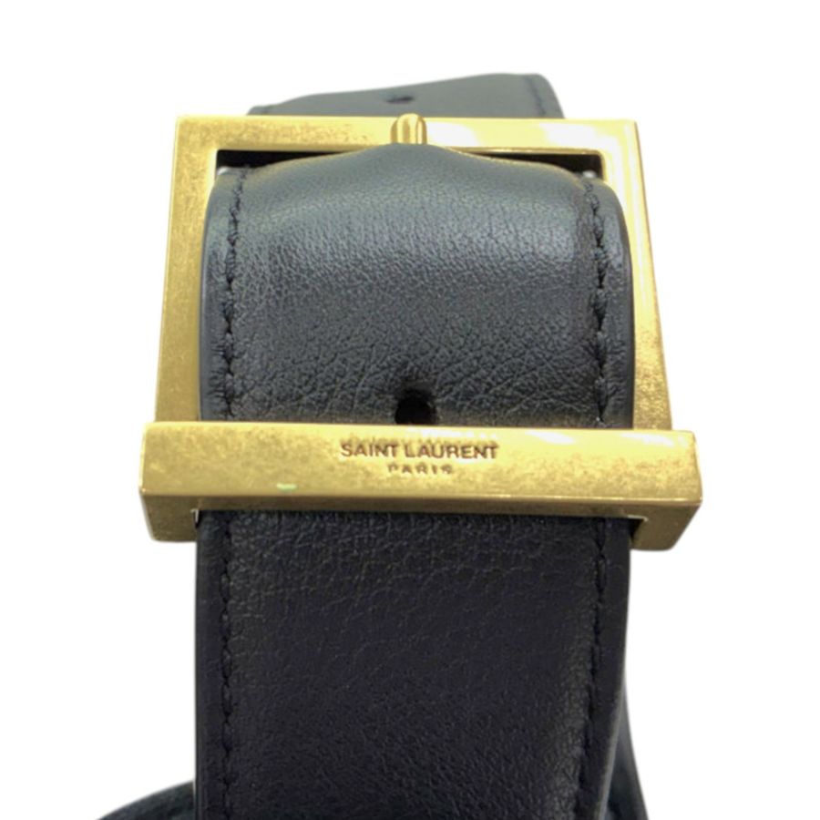 黑色牛皮 LE 5 A 7 Large 肩背包【SAINT LAURENT YSL 聖羅蘭】 753837-5