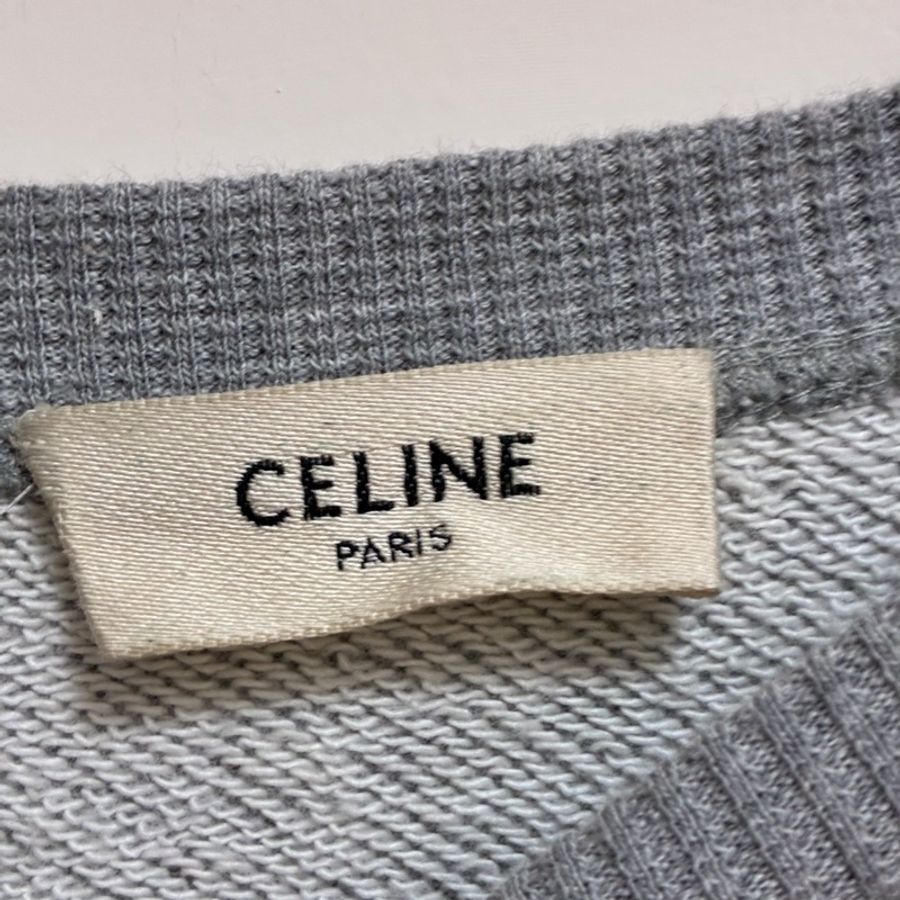 Celine灰色長袖大學T-5