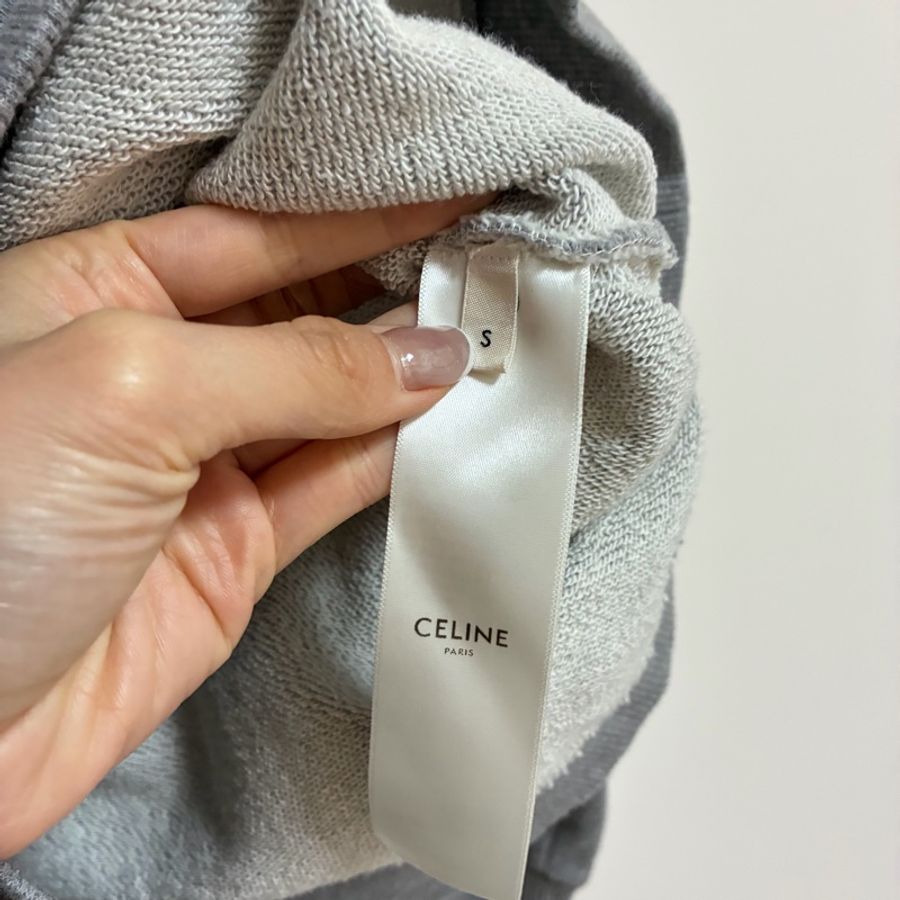 Celine灰色長袖大學T-8