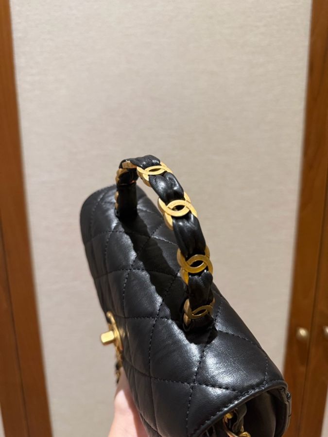 Chanel mini flag bag with top handle-12