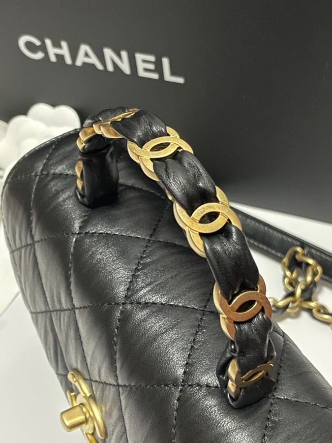 Chanel mini flag bag with top handle-16