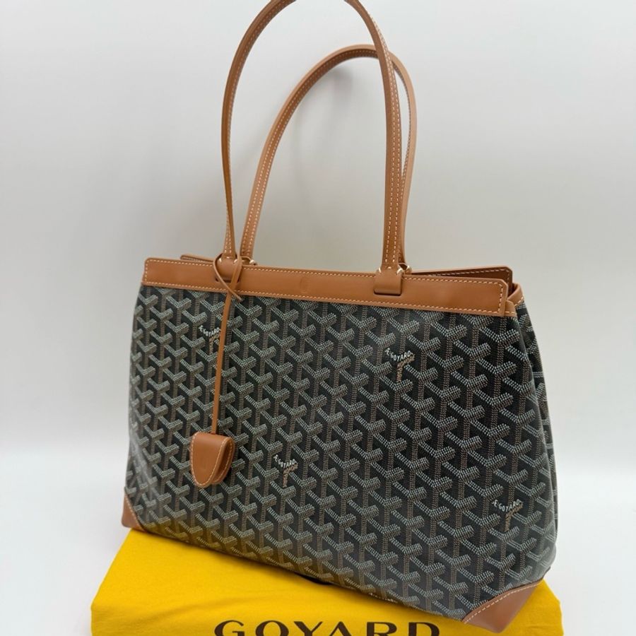 🤎Goyard戈雅Bellechasse 購物袋托特包單肩包 焦糖色 附件:防塵袋-2
